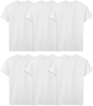Fruit of the Loom Men's Undershirts, Moisture Wicking & Tag Free, Short Sleeve Crew T-Shirts