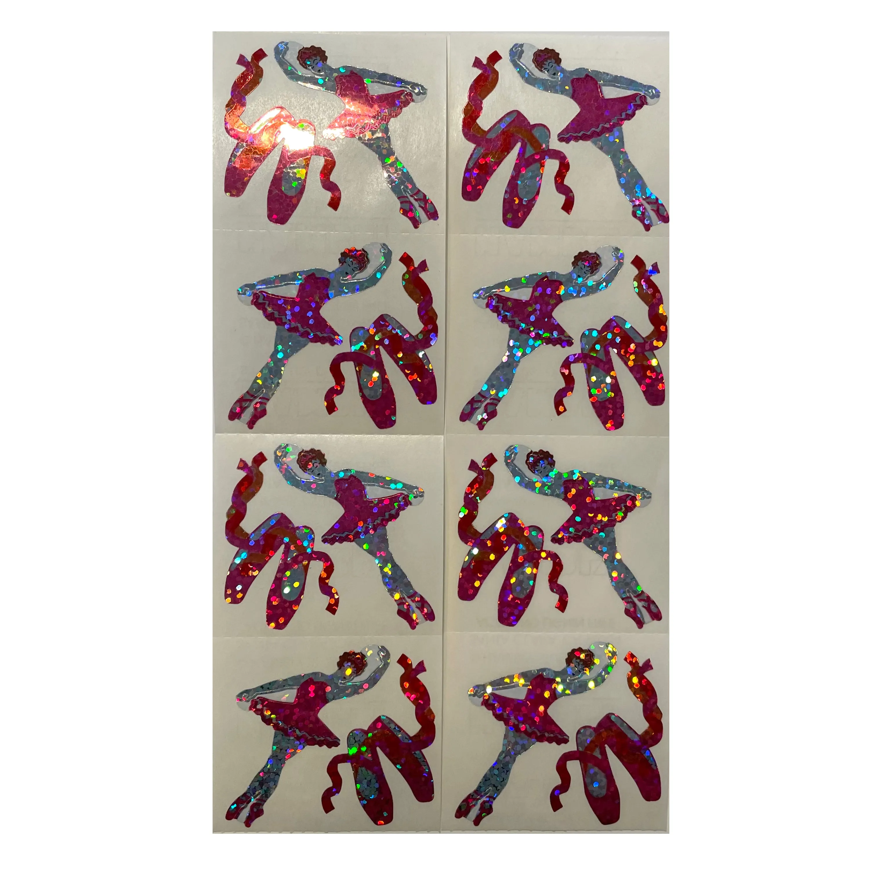 HAMBLY: Ballerina and Ballet Shoes glitter stickers