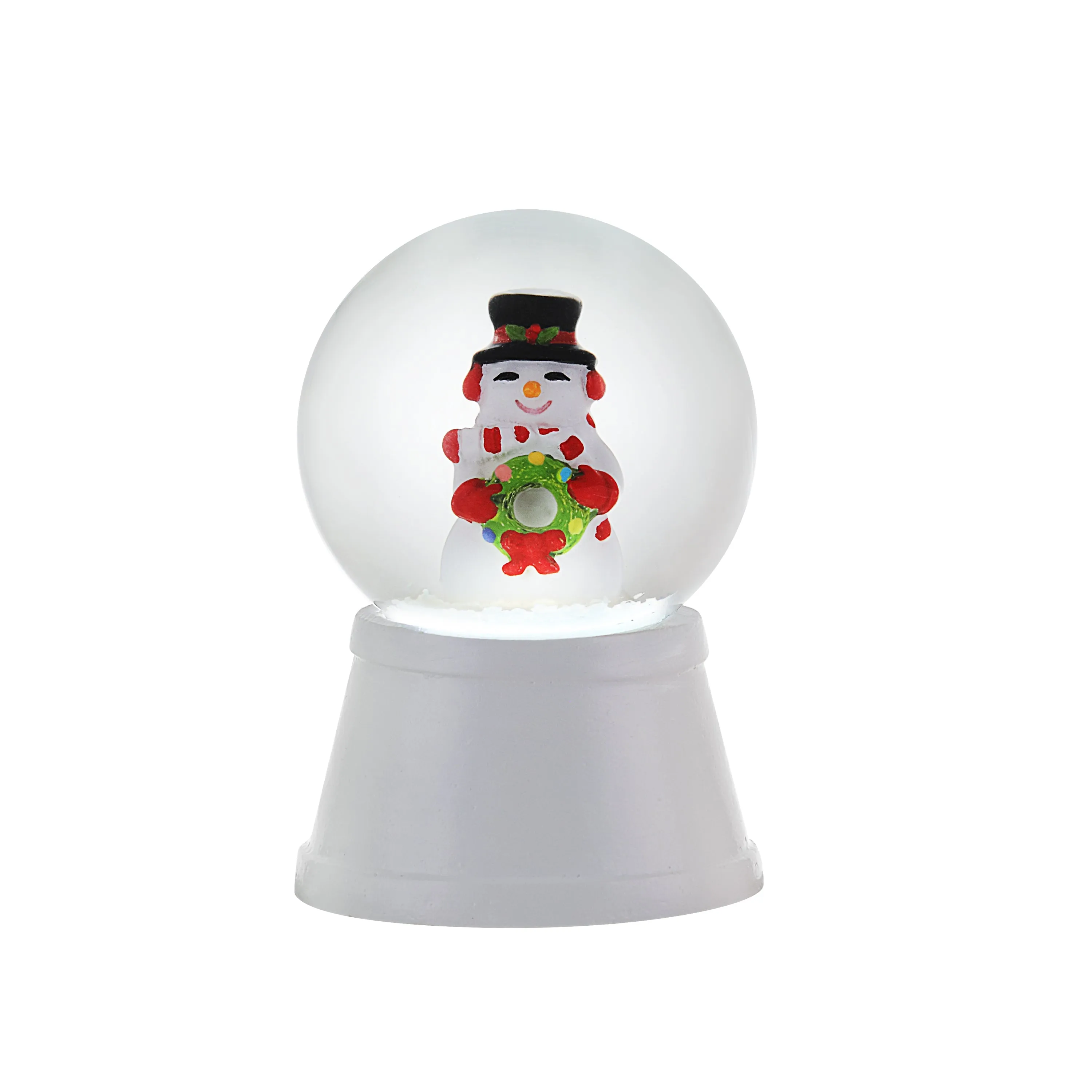 Set of 3 Mini Lit Snow Globes