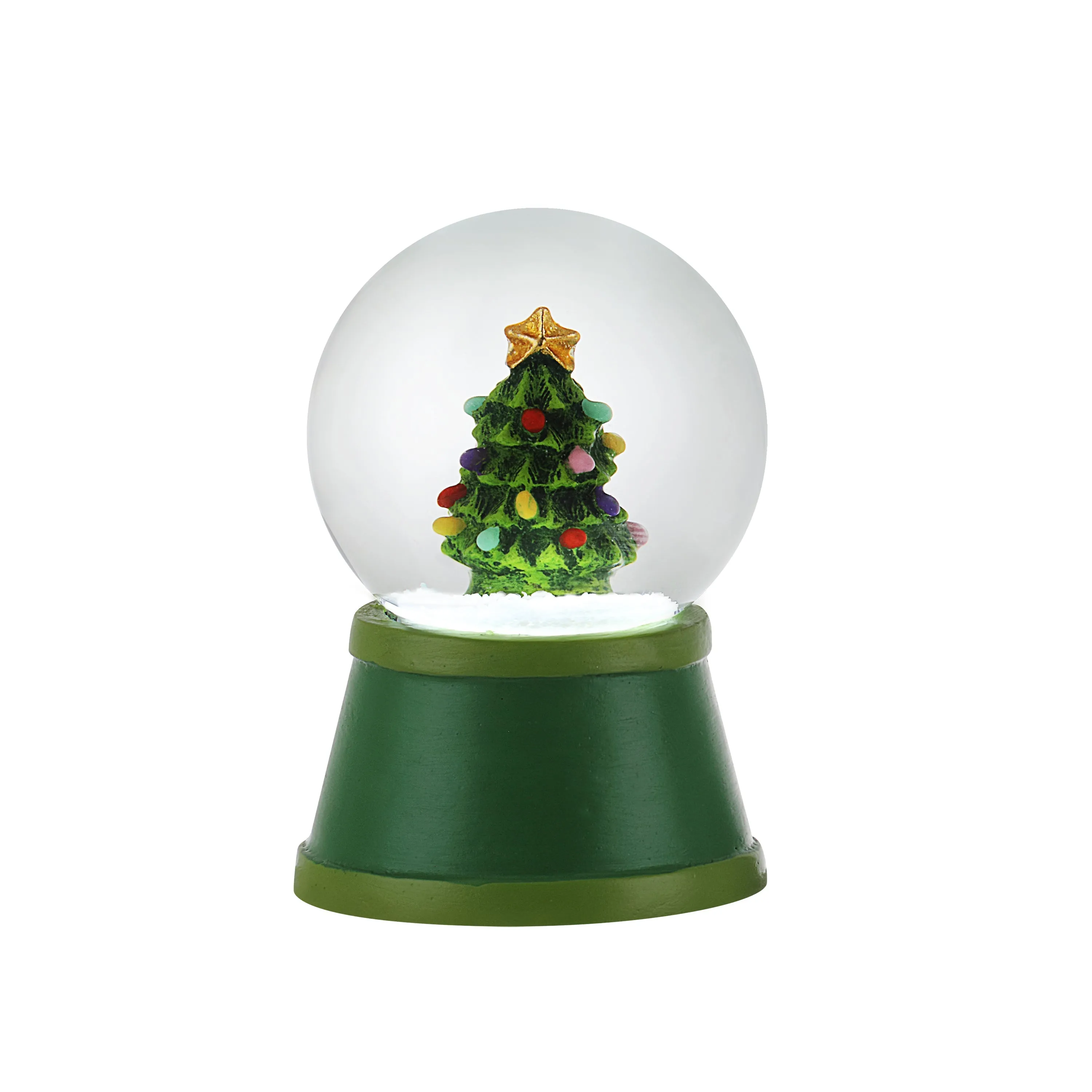 Set of 3 Mini Lit Snow Globes
