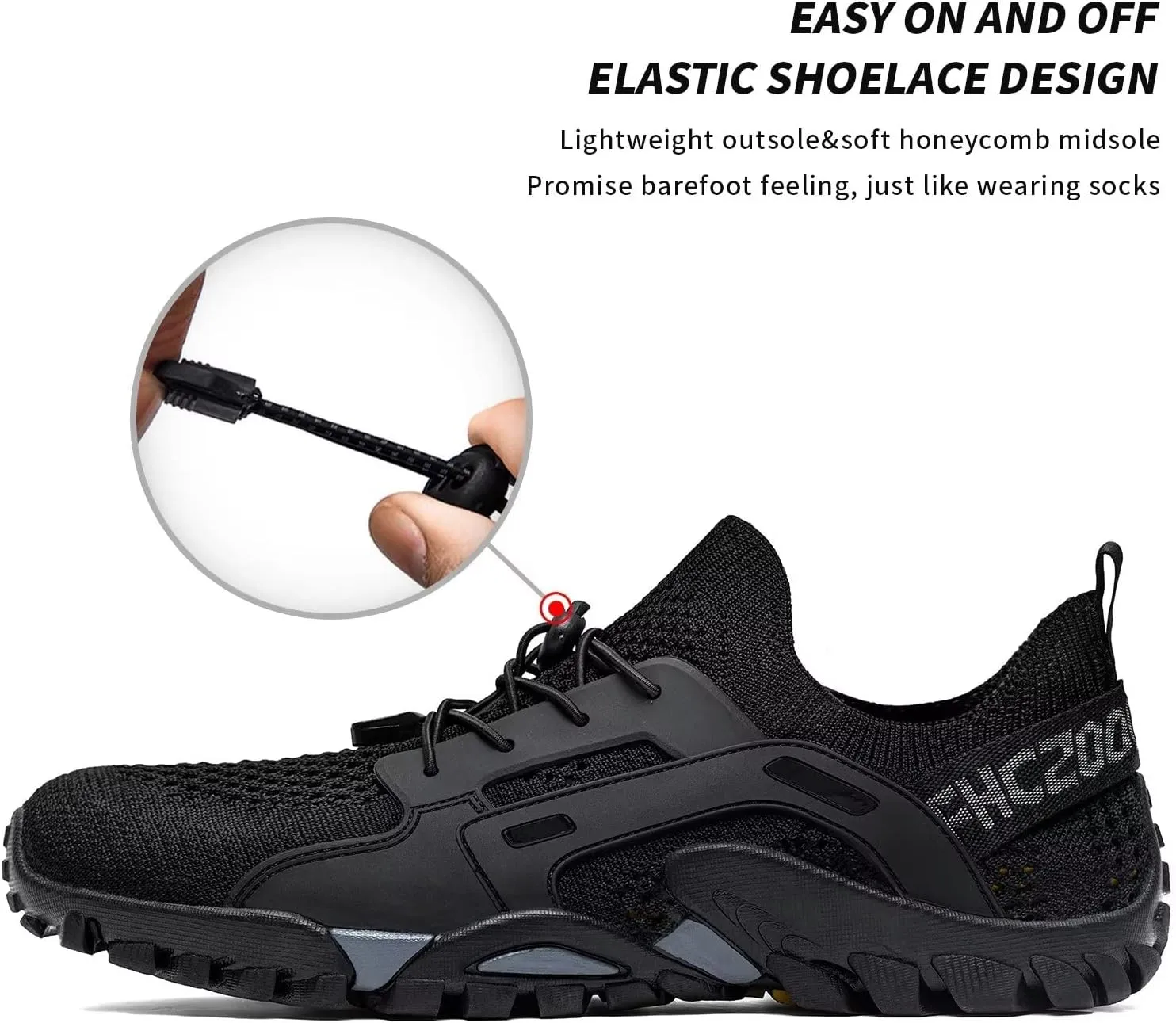 SOBASO Water Shoes Women Men Quick Drying Swim Beach Aqua Shoes for Water Sport Diving Hiking Sailing Travel