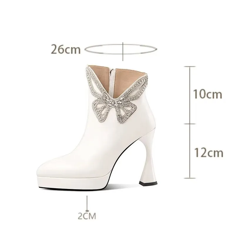 SophiLeather Chic Heeled Boots