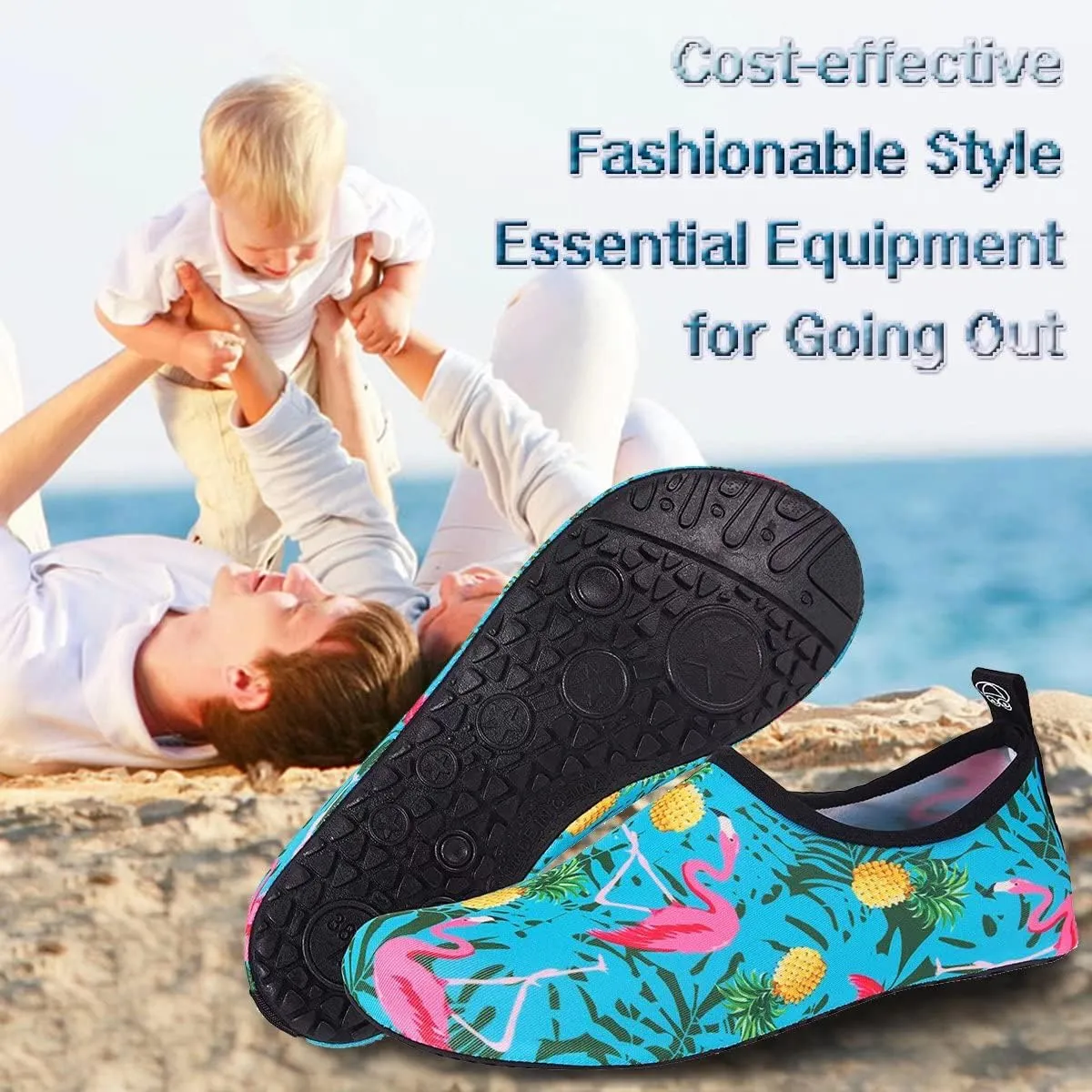 YALOX Water Shoes Women's Men's Outdoor Beach Swimming Aqua Socks Quick-Dry Barefoot Shoes Surfing Yoga Pool Exercise